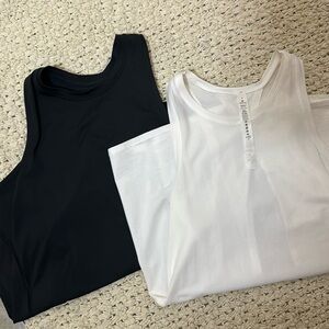 Two Open-Back Sculpt Lululemon tank tops